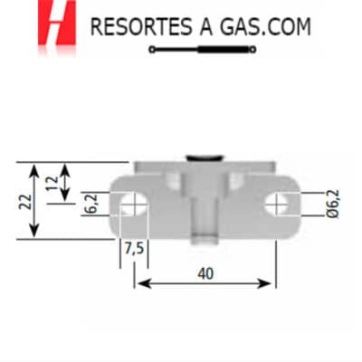 brackets for dampers anclajes para resortes de gas