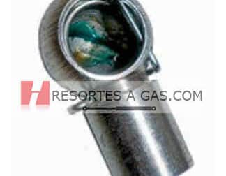 cabezal metálico bola M8 para resortes gas spring