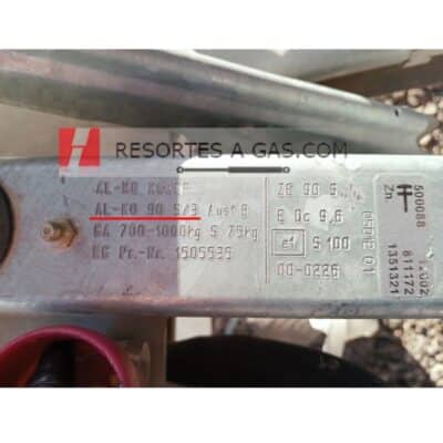 placa caravana con resorte 90s